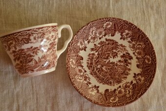 Starožitný hrnek s podšálkem ENGLAND - 2