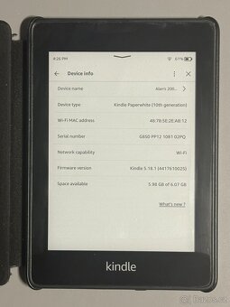 Amazon Kindle Paperwhite 10. gen čtečka knih 8GB + obal - 2