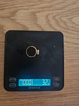 Zlatý prsten se zirkonem - 2