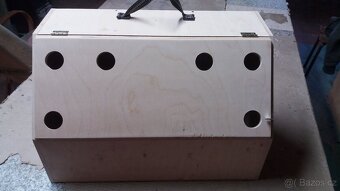 Králíkárna 4 kotcová s krmítky - 2