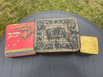 Sbírka retro obalů,plechových starožitných krabiček - 2