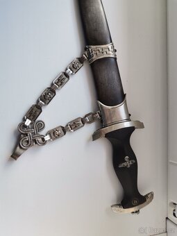 Řetězová dýka SS, pochva-(Alpaka) - 2
