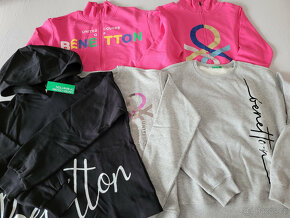 NOVÁ ČERNÁ HOLČIČÍ MIKINA BENETTON VEL.3XL 13-14LET - 2