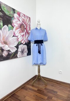 Košilové bavlněné šaty Emily Van Den Bergh - 2