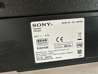 Sony Bravia 43" smart - 2