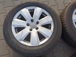 Kola Audi 7,5x16, ET45, 5x112, zimní pneu 225/55. - 2