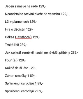 Knihy různých žánrů - 2