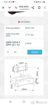 Dřevěný stolek pro TV 30-40, Stell SHO 1132 - 2