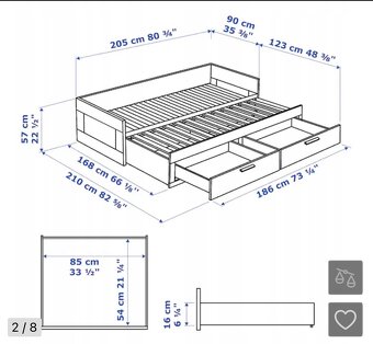 rozkládací postel IKEA - 2