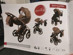 Kočárek Jasmine 4v1 (3v1 a isofix) - 2