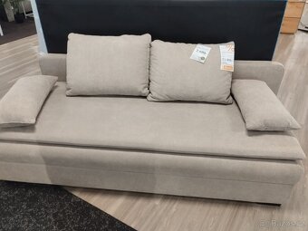 Rozkládací pohovka šedá - nová - 2