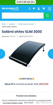 MARIMEX solarní ohřev SLIM 3000 - 2