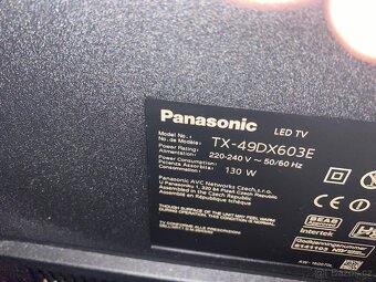 TV Panasonic, 4K UHD, 124 cm - 2