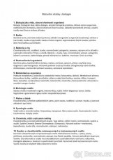 Biologie - Maturitní otázky - 2