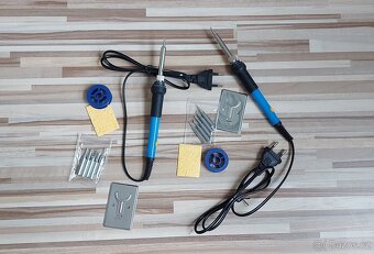 Mikropájka 230V/60W, s výměnnými hroty+cín+držák, TOP. - 2