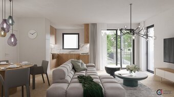 Prodej bytu 3+kk s lodžii a předzahrádkou, 93,41 m2, Mírová, - 2
