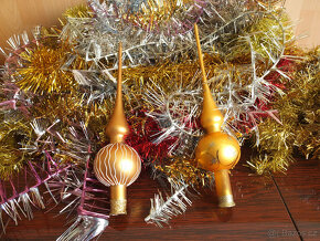 Skleněné špičky na vánoční stromeček - 2