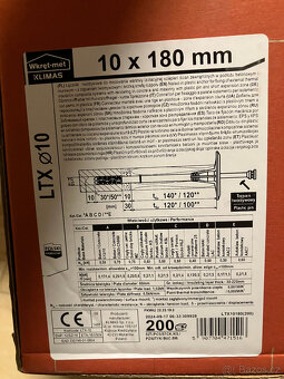 160ks Fasádní hmoždinky LTX - plastový trn 10x180mm - 2