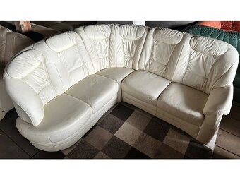 Luxusní rohová kožená sedací souprava,2752 - 2