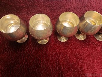 Sada postříbřených pohárů E.P.N.S. - 2