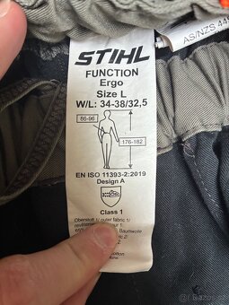 STIHL FUNCTION Ergo – protipořezy  Class 1 TOP stav + šle - 2