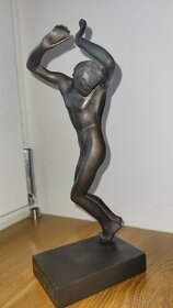 Bronzová soška těžítko mužský akt - 2