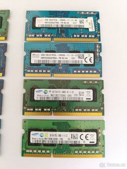 8x 2GB DDR3+DDR3L do Notebooku (25,-/ ks) - 2