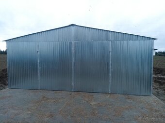 Plechová garáž 6x6m - 2