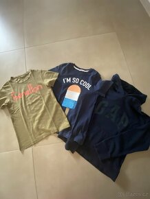 Mikina GAP, tričko Benetton a H&M, vel. 8-10 - 2