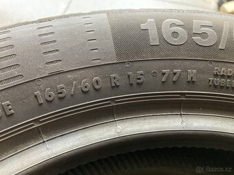 4ks letních pneumatik CONTINENTAL 165/60 R15 77H 8mm - 2