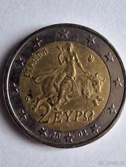 vzácná 2€ mince z roku 2002 s chybou ražby – sběratelský - 2