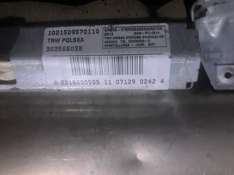 MERCEDES W221  airbag boční dveře levá záď - 2