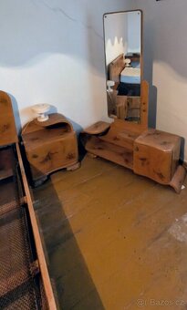 dřevěná ložnice - 30. léta - 2