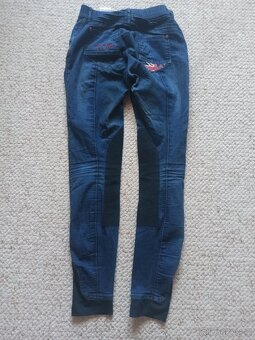 Prodám džínové rajtky HKM Pro Team vel. 176 - 2