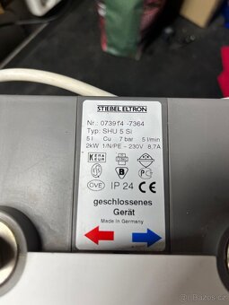 Stiebel Eltron SHU 5 Si, elektrický tlakový ohřívač vody 5L - 2