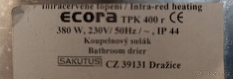 Koupelnový topný panel - 2