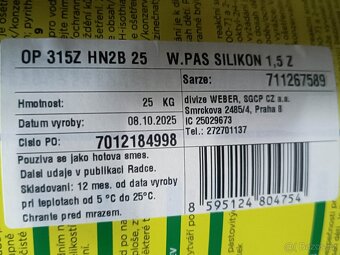 Silikonová omítka Weber - 2