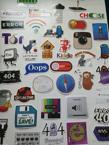 Mix nálepek IG, Google, GPS, oops, volume.. - 2