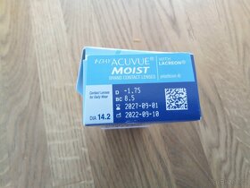 Čočky acuvue moist -1,75 - 2