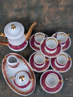 Vintage - Porcelánový moka set, Horní Slavkov. - 2
