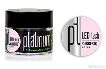 LED/UV Stavební gel RUBBER IQ Soft Pink samovyrovnávací 40g - 2
