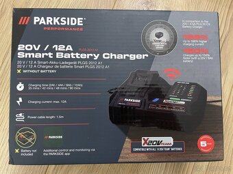 Parkside Smart nabíječka 20 V / 12 A PLGS 2012 A1 Nova+5rZar - 2