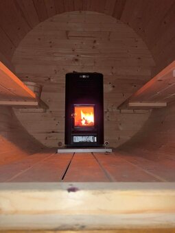 Finská venkovní sauna sudová - 2