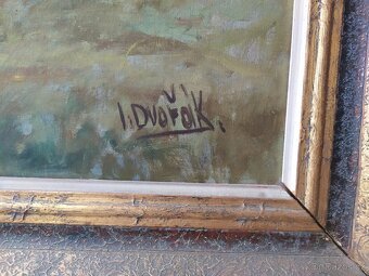 Velký starožitný obraz - 2