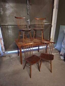 Židle Ton Ironica + stůl - 2