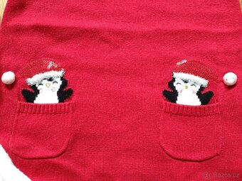 Pletené šatičky - vánoční tučnáci (86) - 2