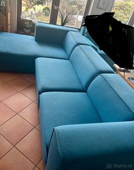 Modrá sedací souprava - 2