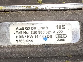 Hagusy chrom 8U0860021A 8U0860022A Audi Q3 8U 2014 - 2