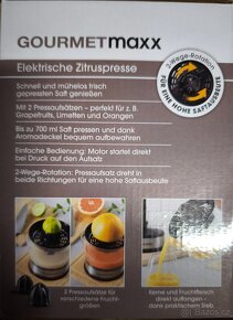 Elektrický lis na citrusy GOURMETmaxx - 2