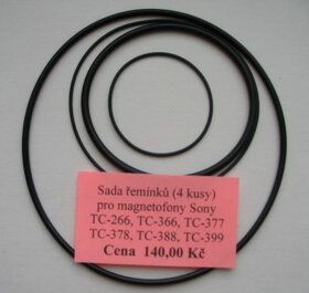 SONY - sada řemínků pro kotoučové magnetofony - 2